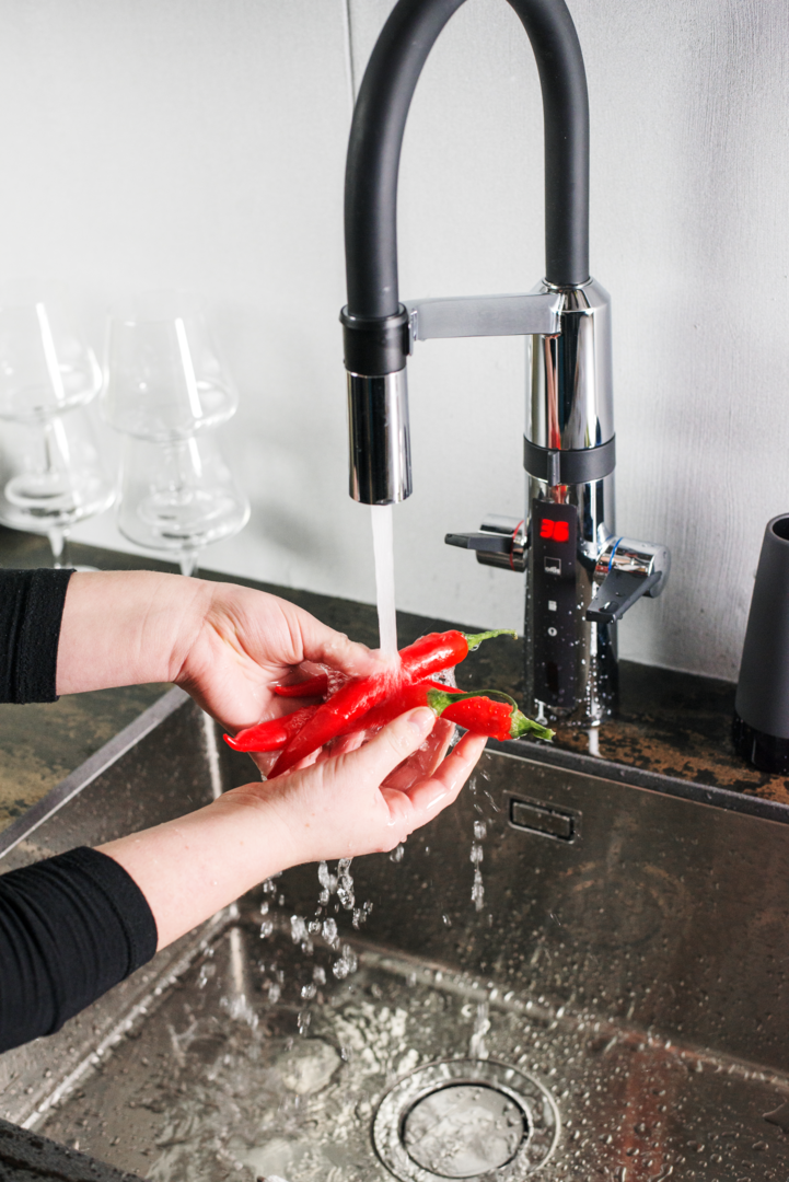 Oras Optima SemiPro - Kitchen faucet with dishwasher valve, 230/5 V