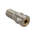 Straight connector pair with shut-off, G3/4xG1/2