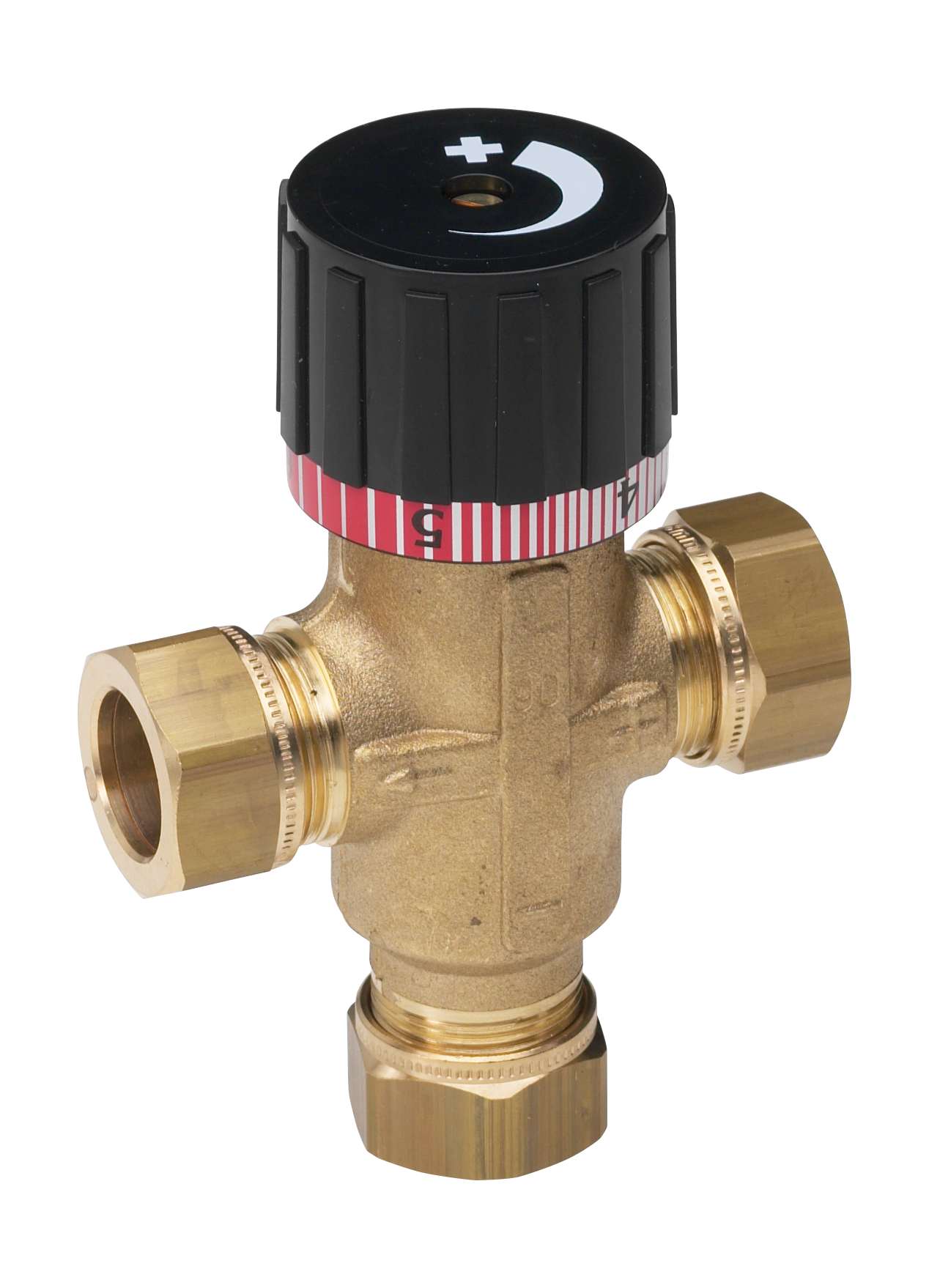 Oras - Mixing valve, DN15 Cu22, 37C-65C