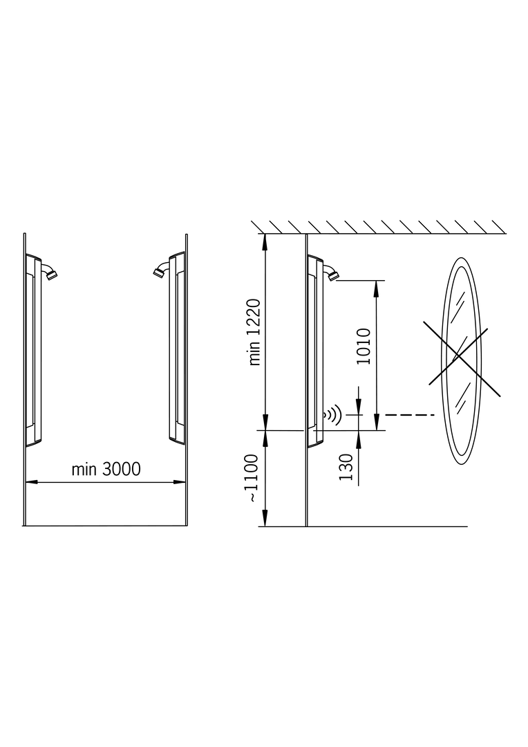 Oras Electra - Shower panel, 6 V 6661F