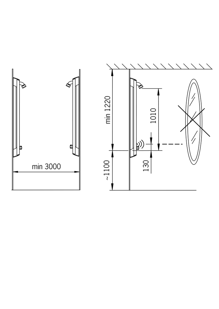 Oras Electra - Shower panel, 6 V 6664F