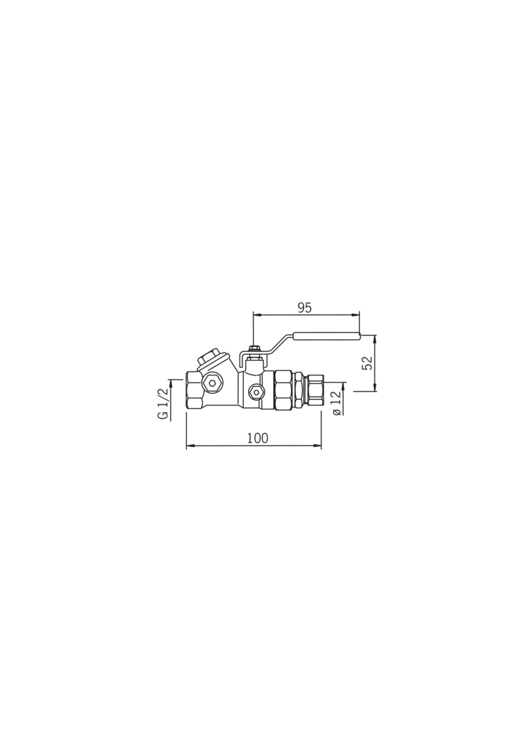 Oras - Pump valve, DN15, Cu12