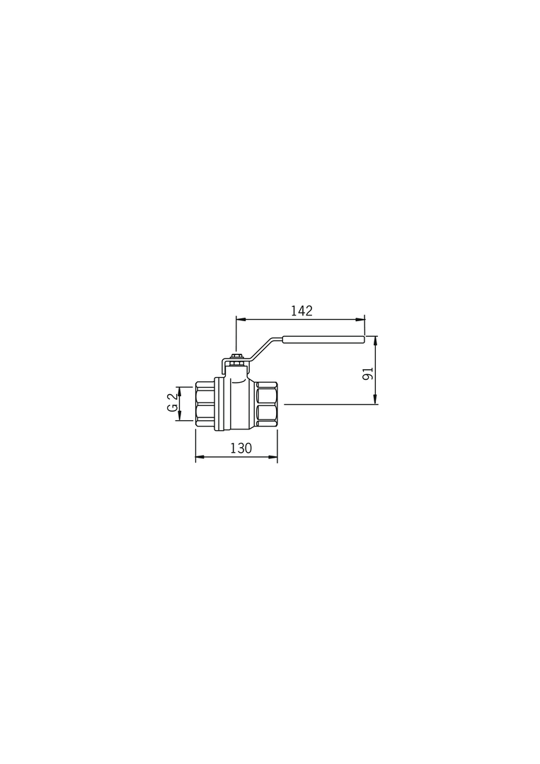 Oras - Ball valve, DN50, PN25