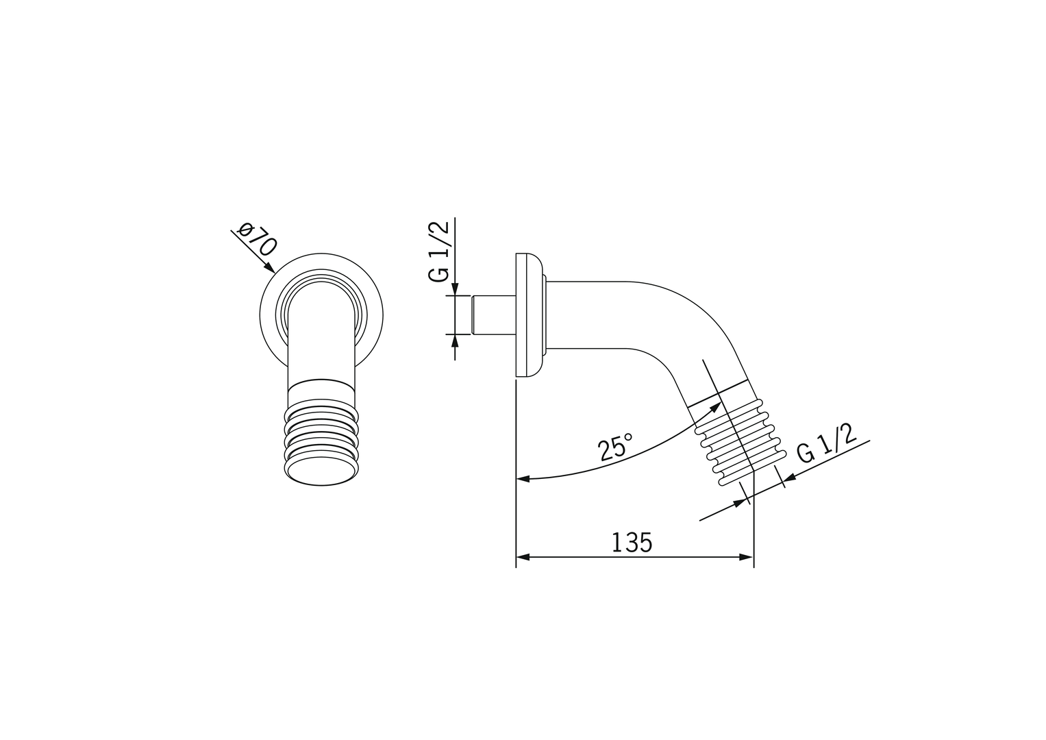 Oras - Shower pipe 231112