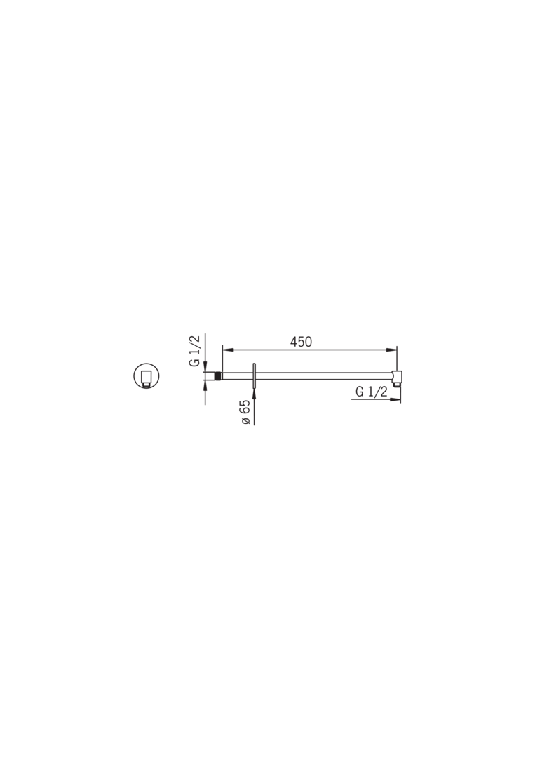 Oras Hydra - Shower pipe 231041