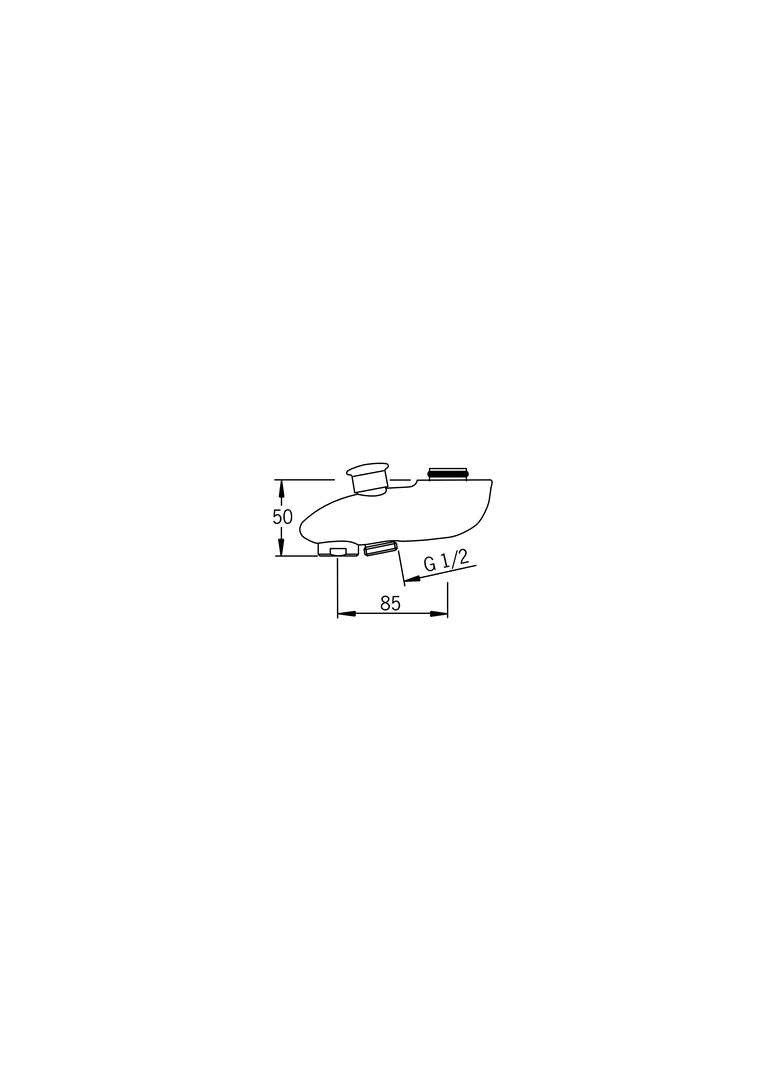 Oras - Diverter spout, L=85 221220