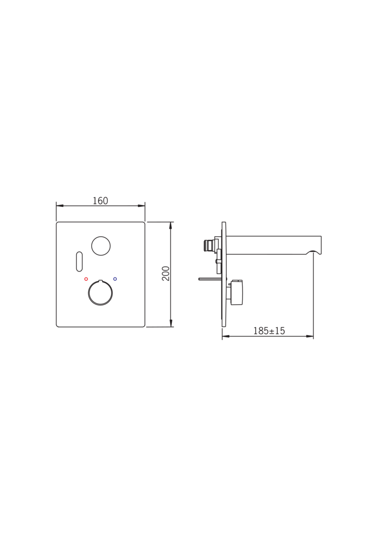 Oras Electra - Cover part for washbasin faucet, 12 V