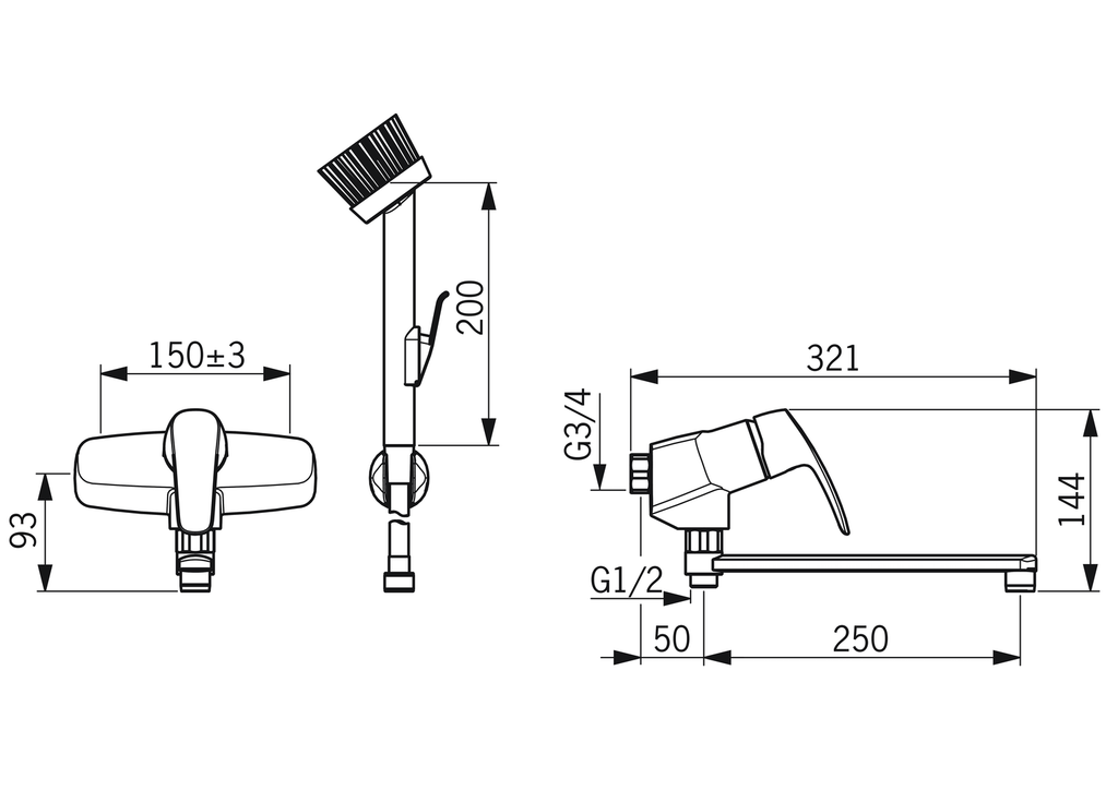 Oras Safira - Utility room faucet 1077