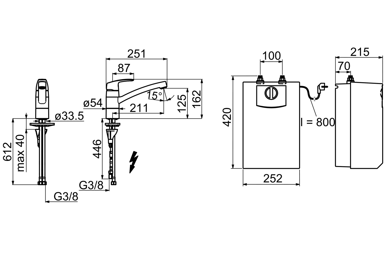 Oras Safira - Kitchen faucet for summer house