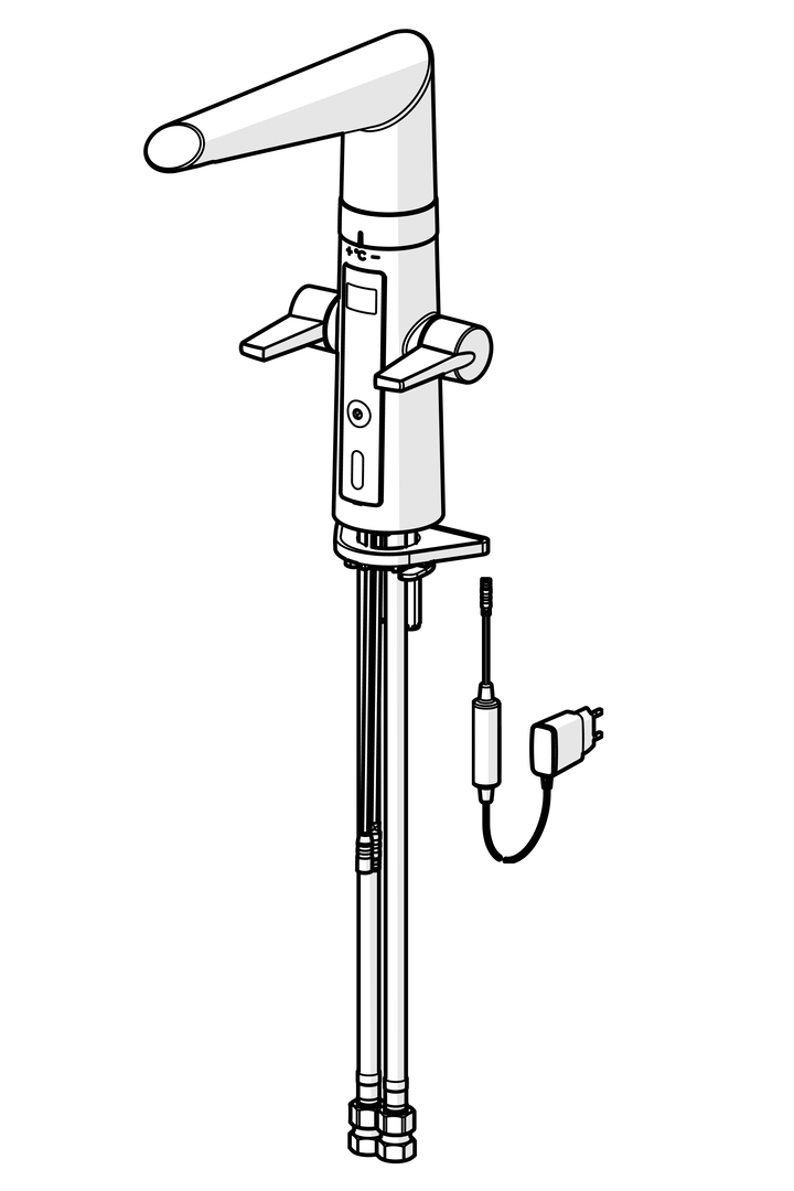 Oras Optima Hybrid - Kitchen faucet, 230/5 V
