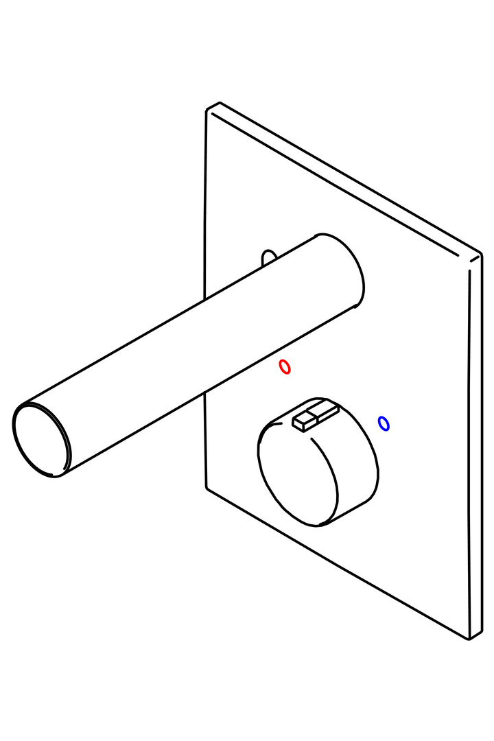 Oras Electra - Cover part for washbasin faucet, 6 V