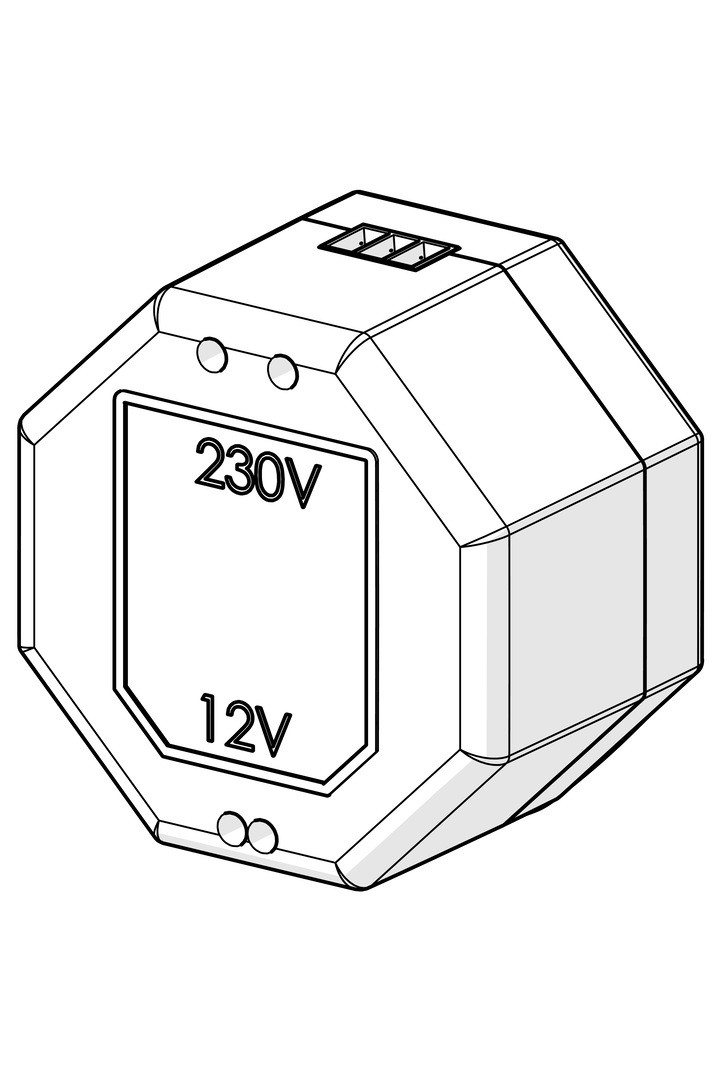 Oras Electra - Transformer, 230/12 VDC 1A