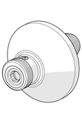Oras - Straight connector with flange