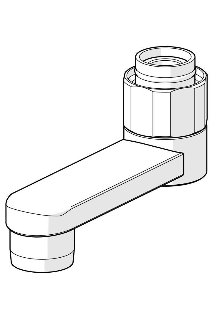 Oras - Swivel spout, L=75