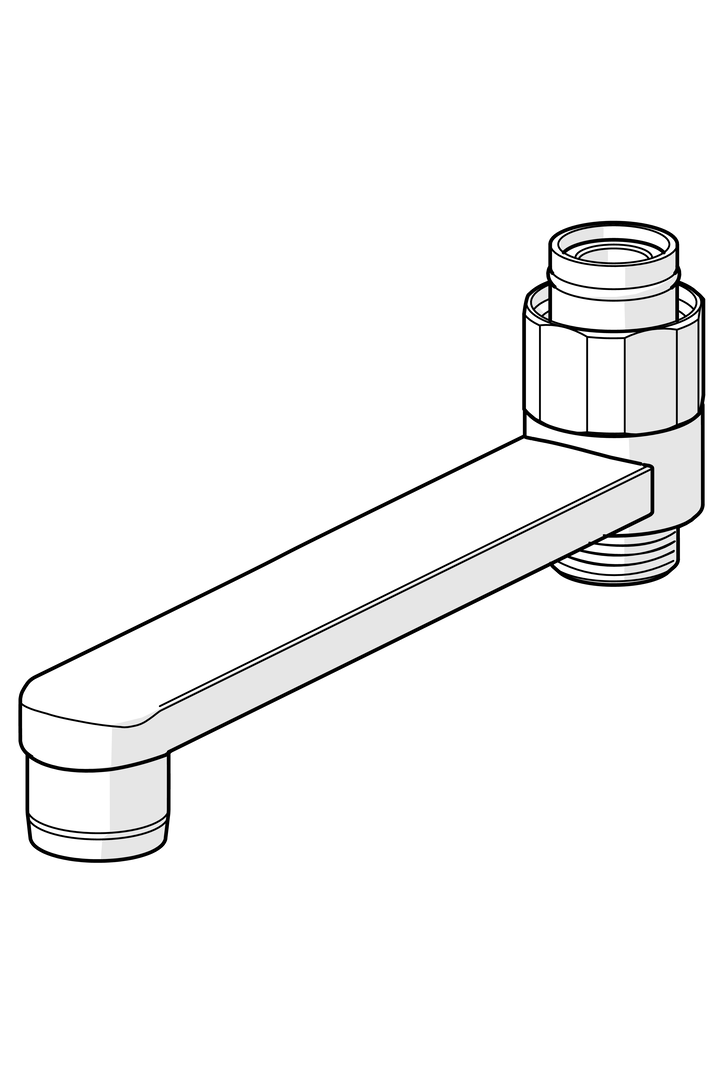 Oras - Swivel spout with ejector, L=150