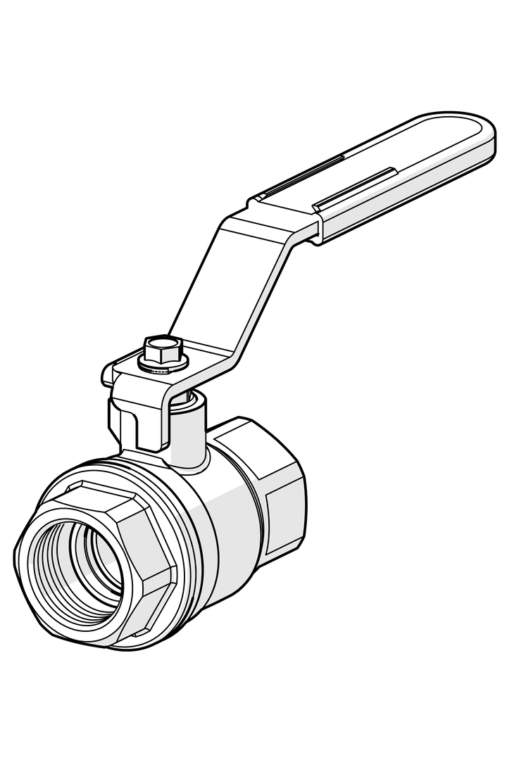Oras - Ball valve, DN50, PN25