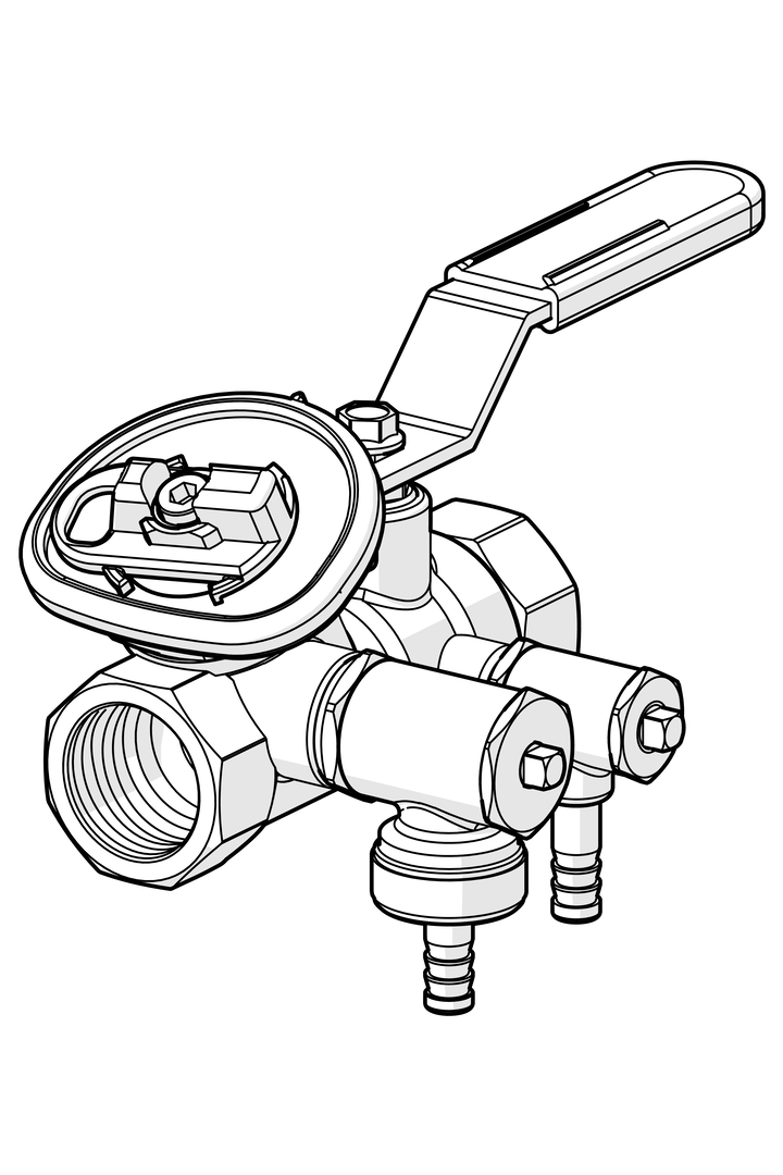 Oras - Line adjustment valve, DN25 410025