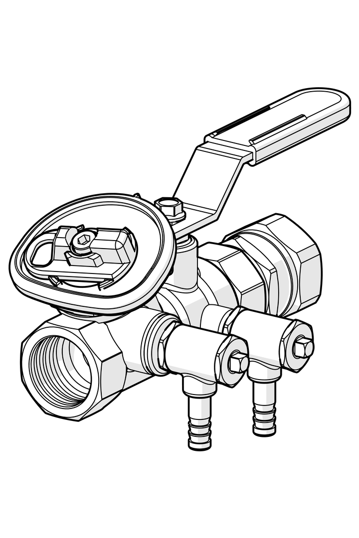 Oras - Pump adjustment valve, DN15, Cu15