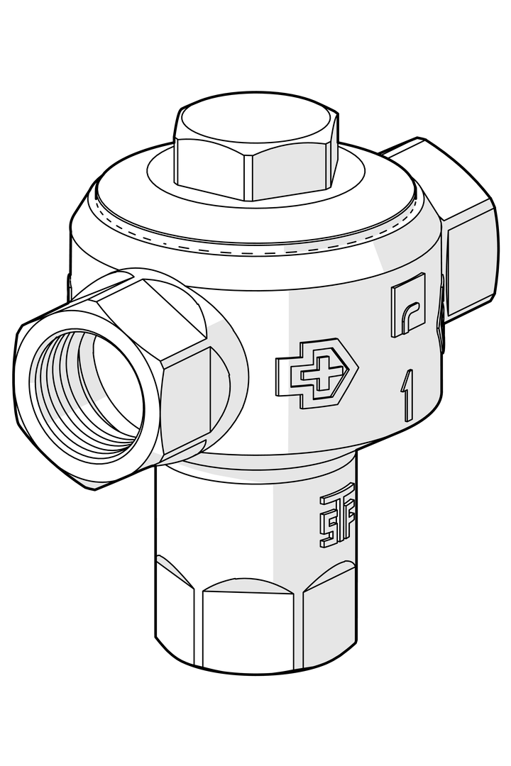 Oras - Mixing valve, DN20, 57C