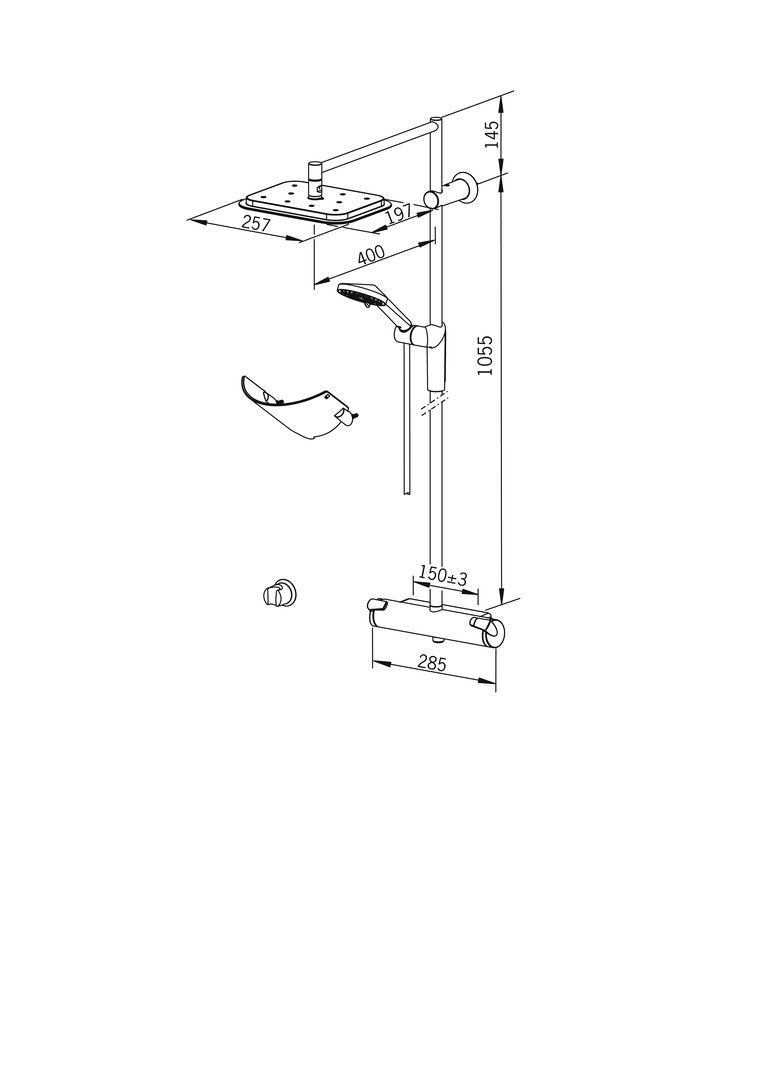 Oras Optima - Shower system 7192