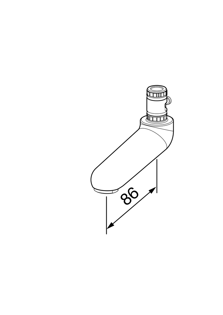 Oras Medipro - Spout, L=86