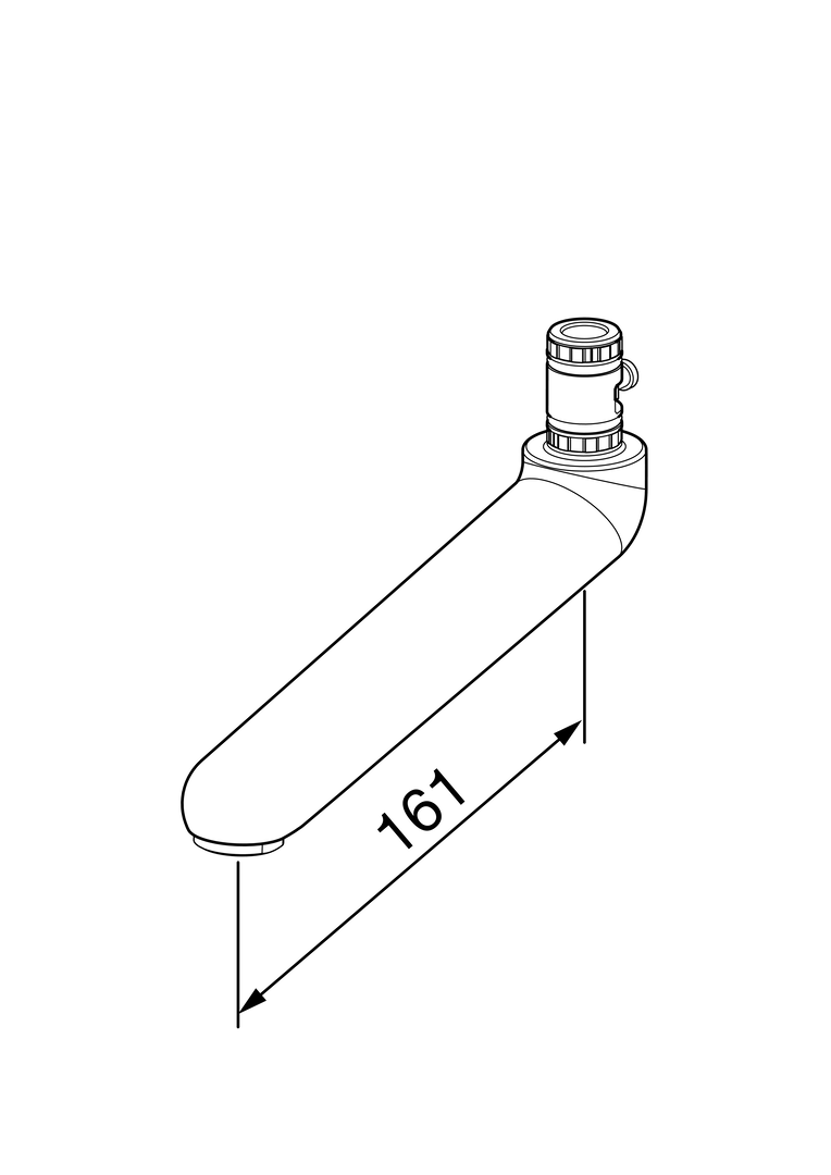 Oras Medipro - Spout, L=161