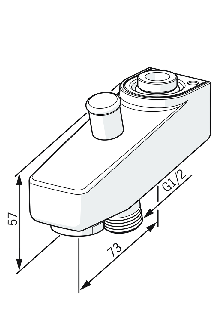 Oras Safira - Diverter spout, L=73