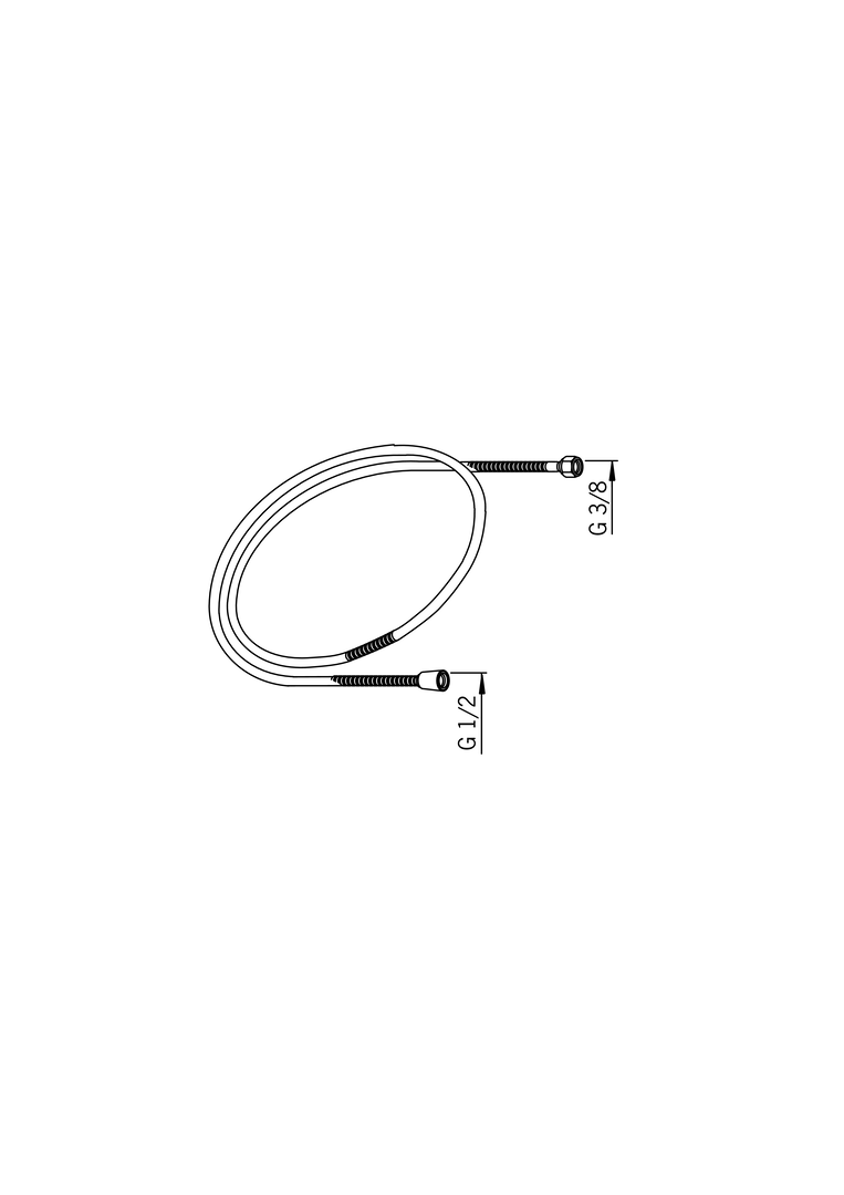 Oras - Shower hose, L=2000, G1/2xG3/8