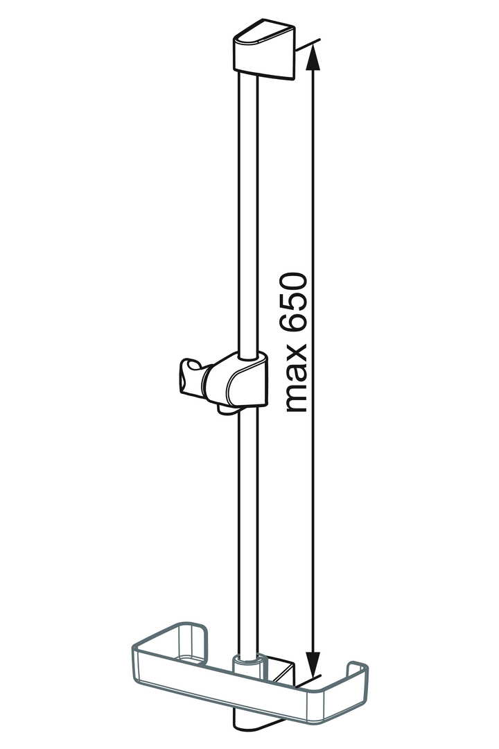 Oras Apollo - Shower rail 253150-11