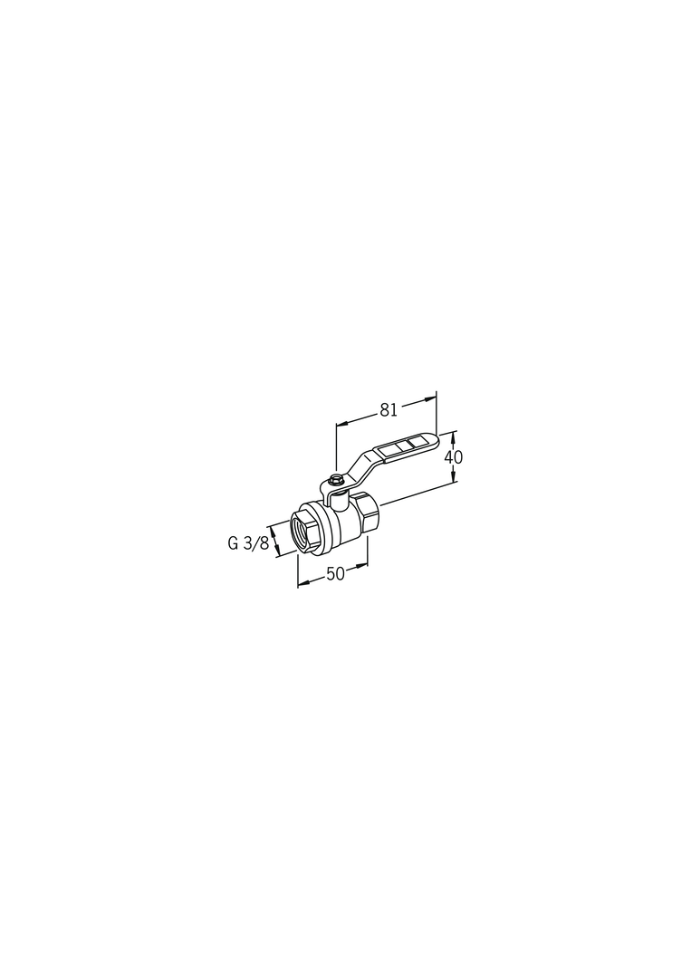 Oras - Ball valve, DN10, PN25