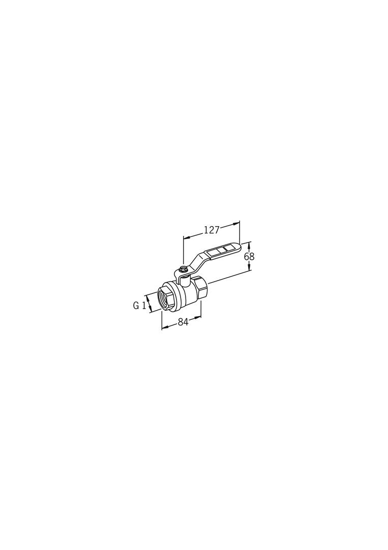 Oras - Ball valve, DN25, PN25