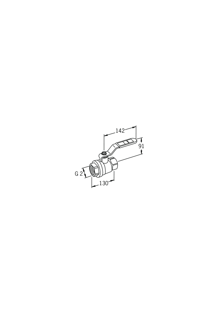Oras - Ball valve, DN50, PN25