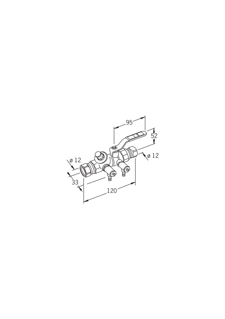 Oras - Hot water circulation valve, DN15, Cu12
