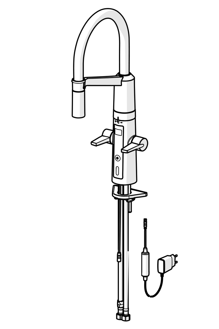 Oras Optima SemiPro - Kitchen faucet, 230/5 V