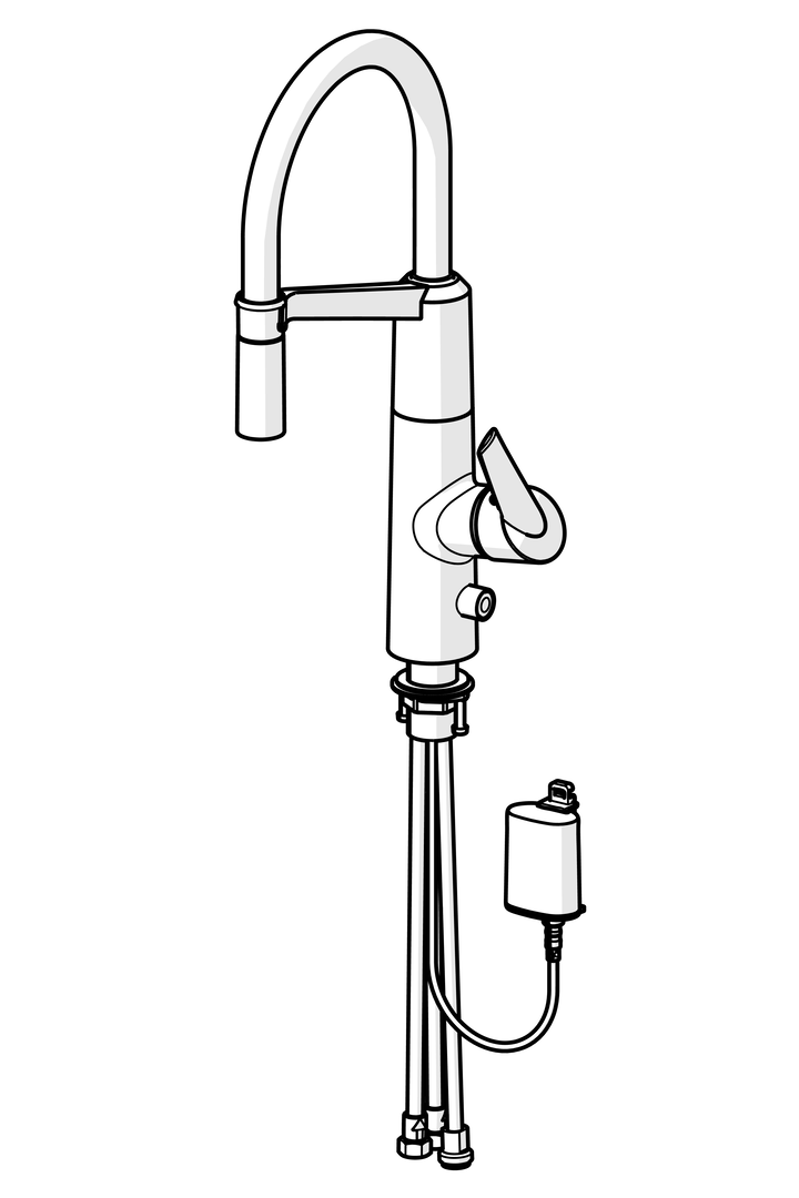 Oras Optima SemiPro - Kitchen faucet with dishwasher valve, 6 V