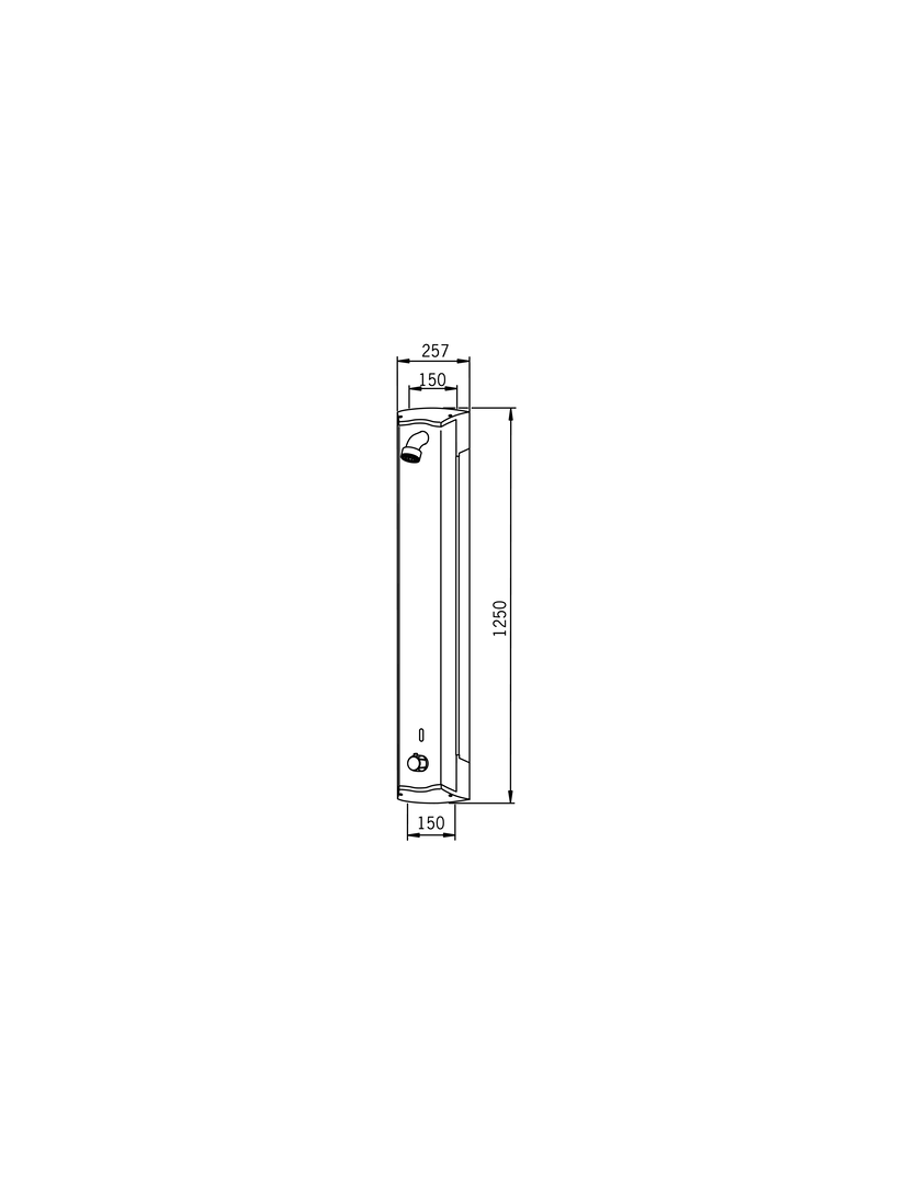 Oras Electra - Shower panel, 6 V 6664F