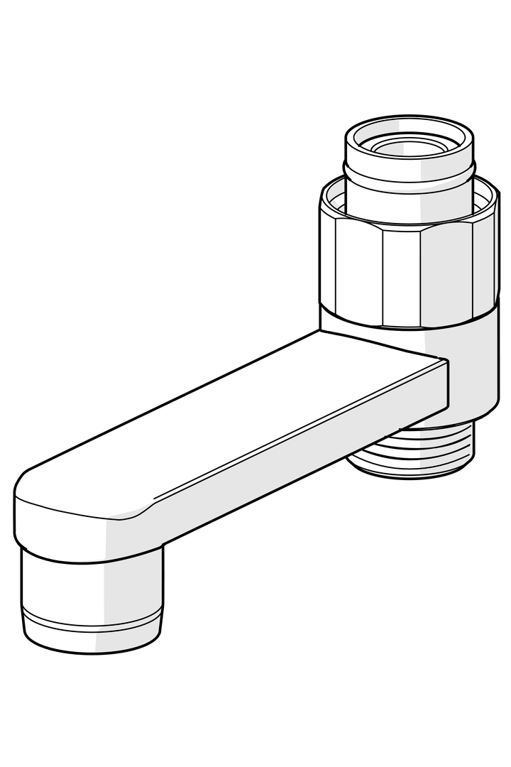 Oras - Swivel spout with ejector, L=75