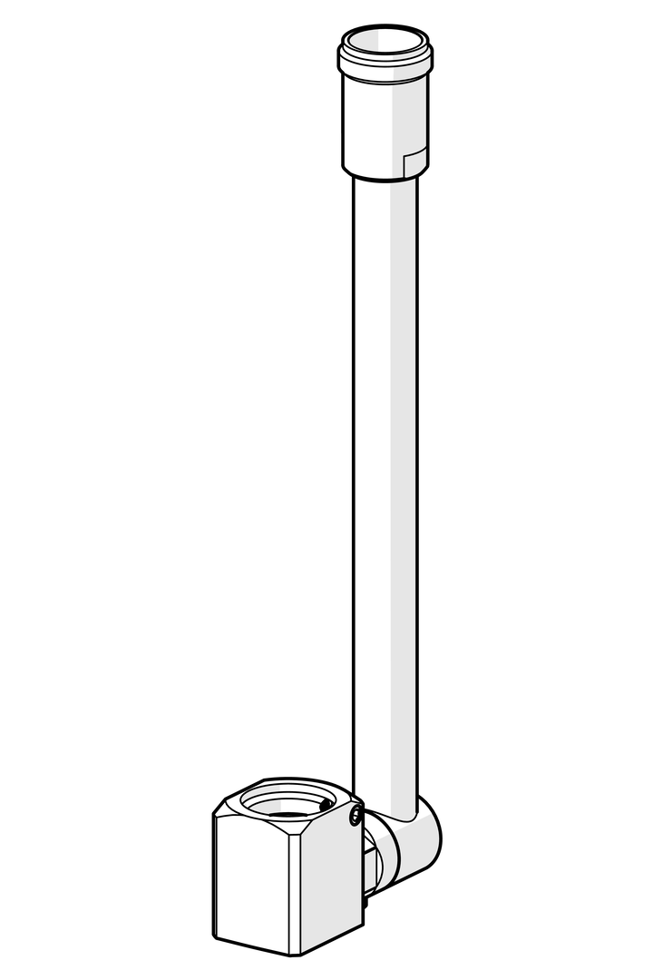 Oras - Coupling for overhead shower pipe
