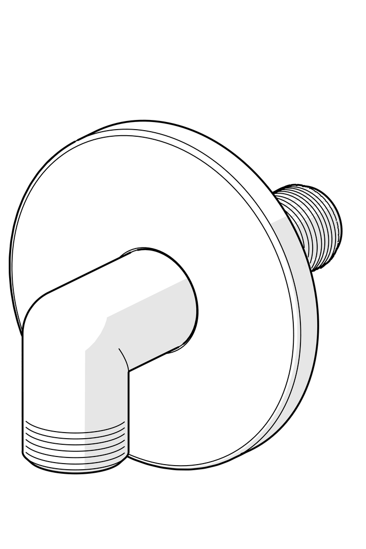 Oras - Wall coupling for shower hose, G1/2xG1/2