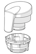 Oras Optima - Flow control handle 601268V