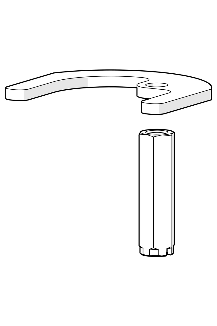 Oras - Fixing plate with a nut