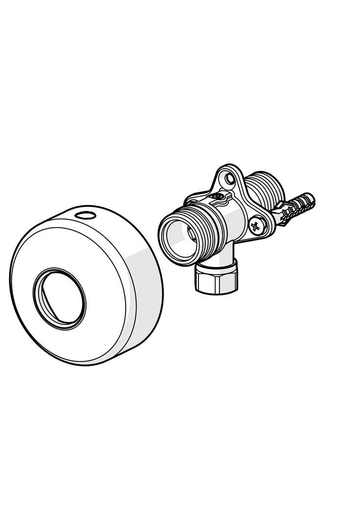 Oras - Angle connector with stopper