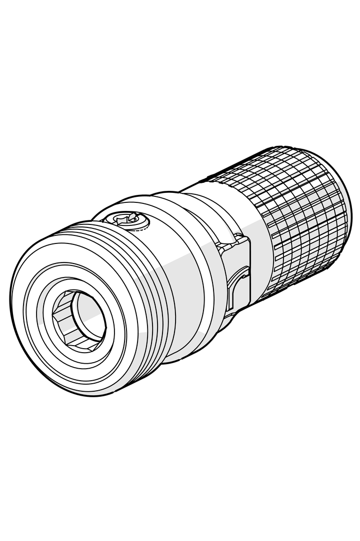 Oras - Straight coupling with stop valve, G3/4xG1/2