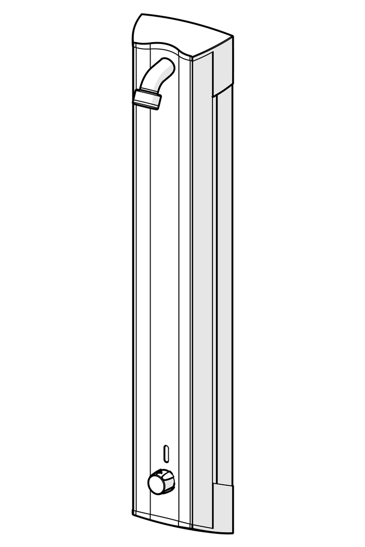 Oras Electra - Shower panel, 12 V 6664FTW