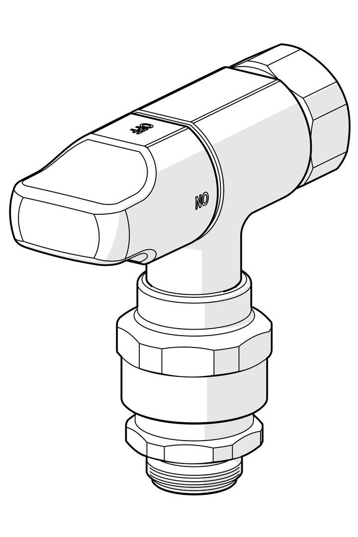 Oras - Washing machine valve, G3/4xG1/2 180