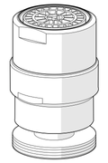 Oras - Aerator with ball joint, M24x1/M24x1