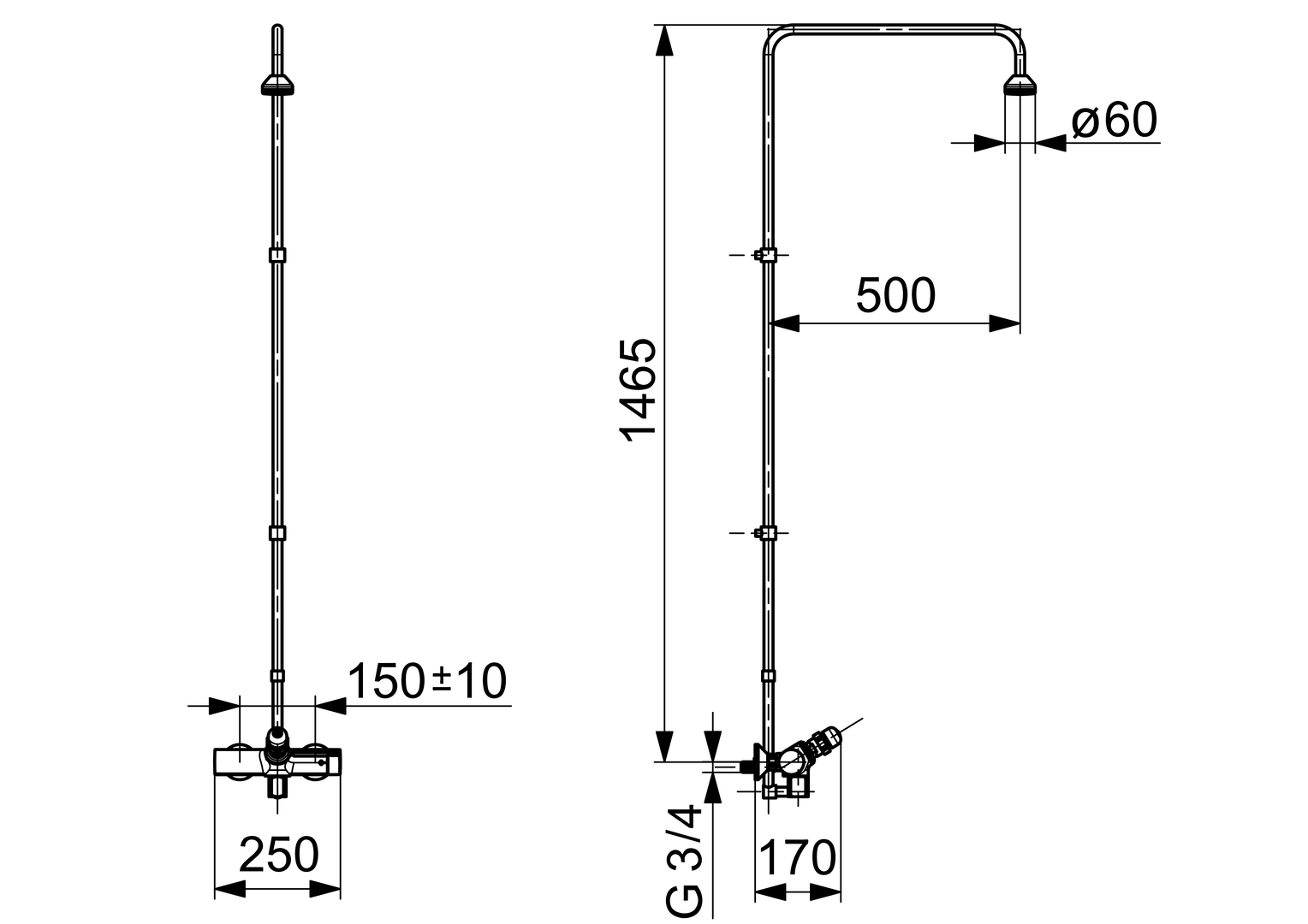 Oras Oramix - Shower faucet 167100