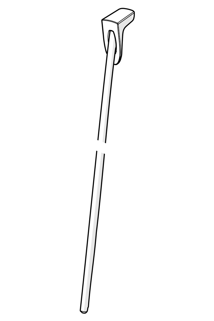 Oras - Pop-up operating rod, L=400