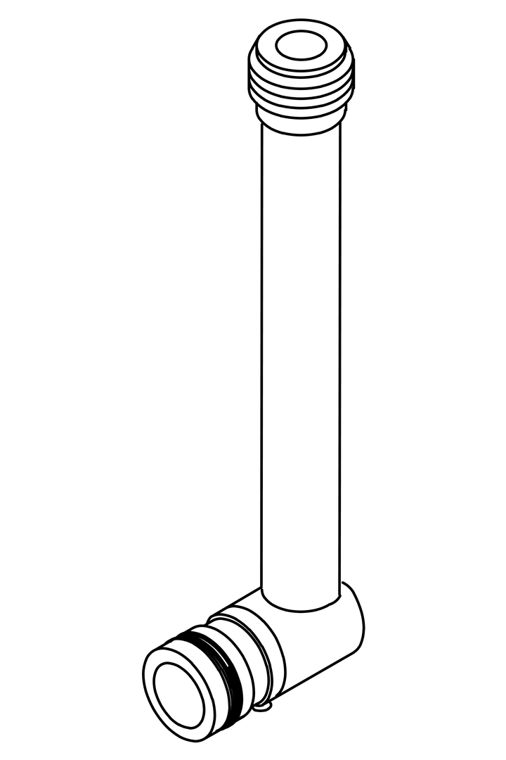 Oras - Coupling for overhead shower pipe's diverter