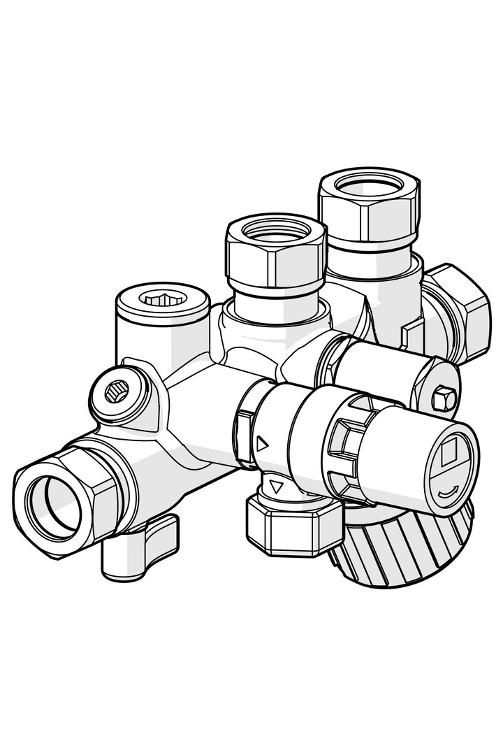 Oras - Feed mixing valve, Cu22 420222